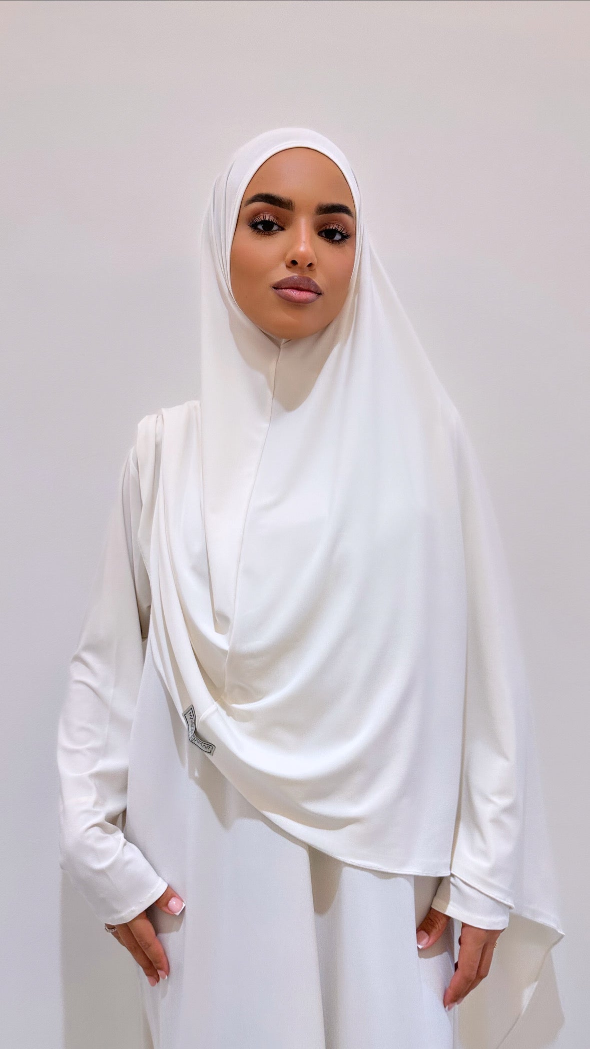 Milky White Khimaar Set