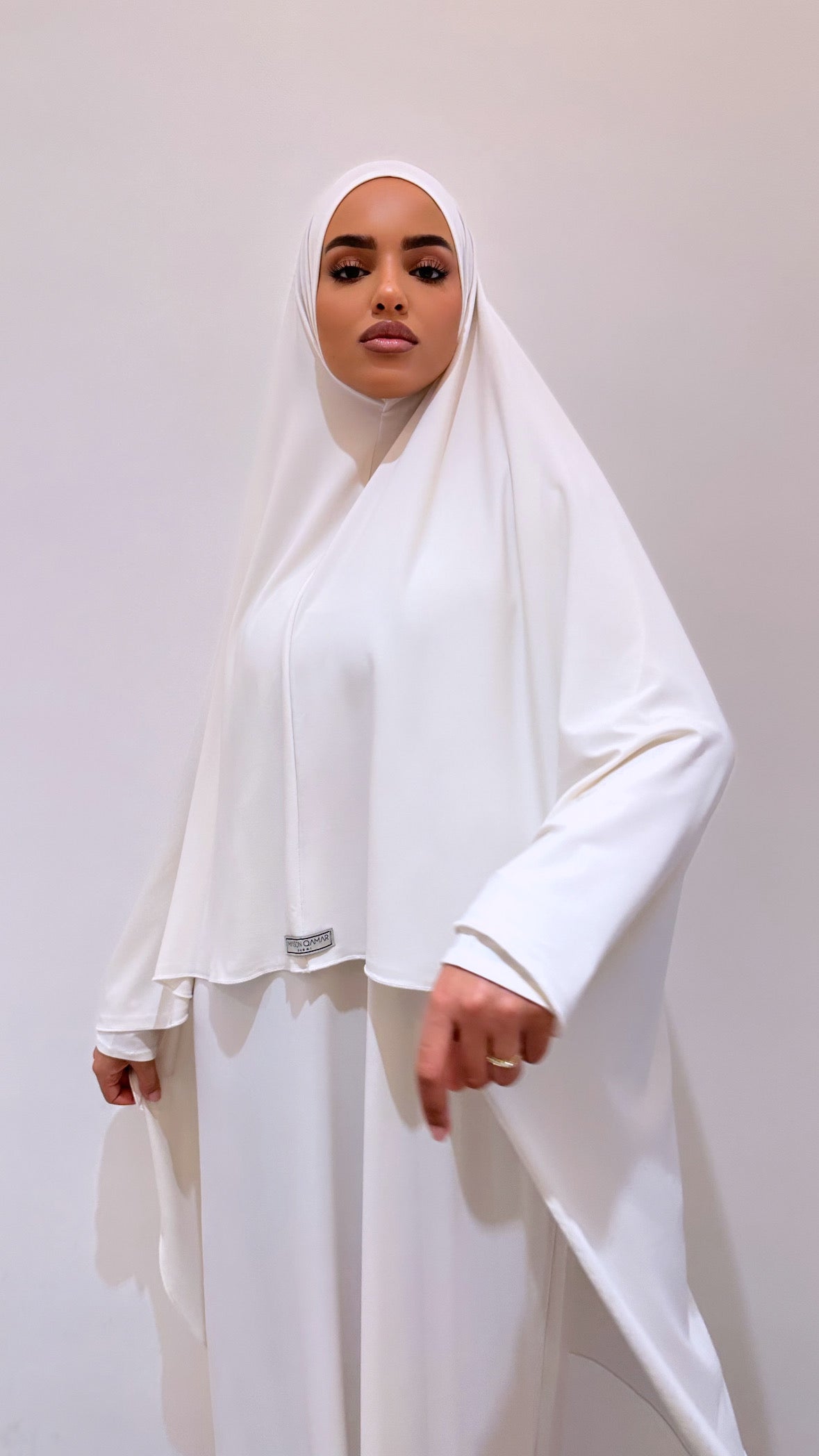 Milky White Khimaar Set