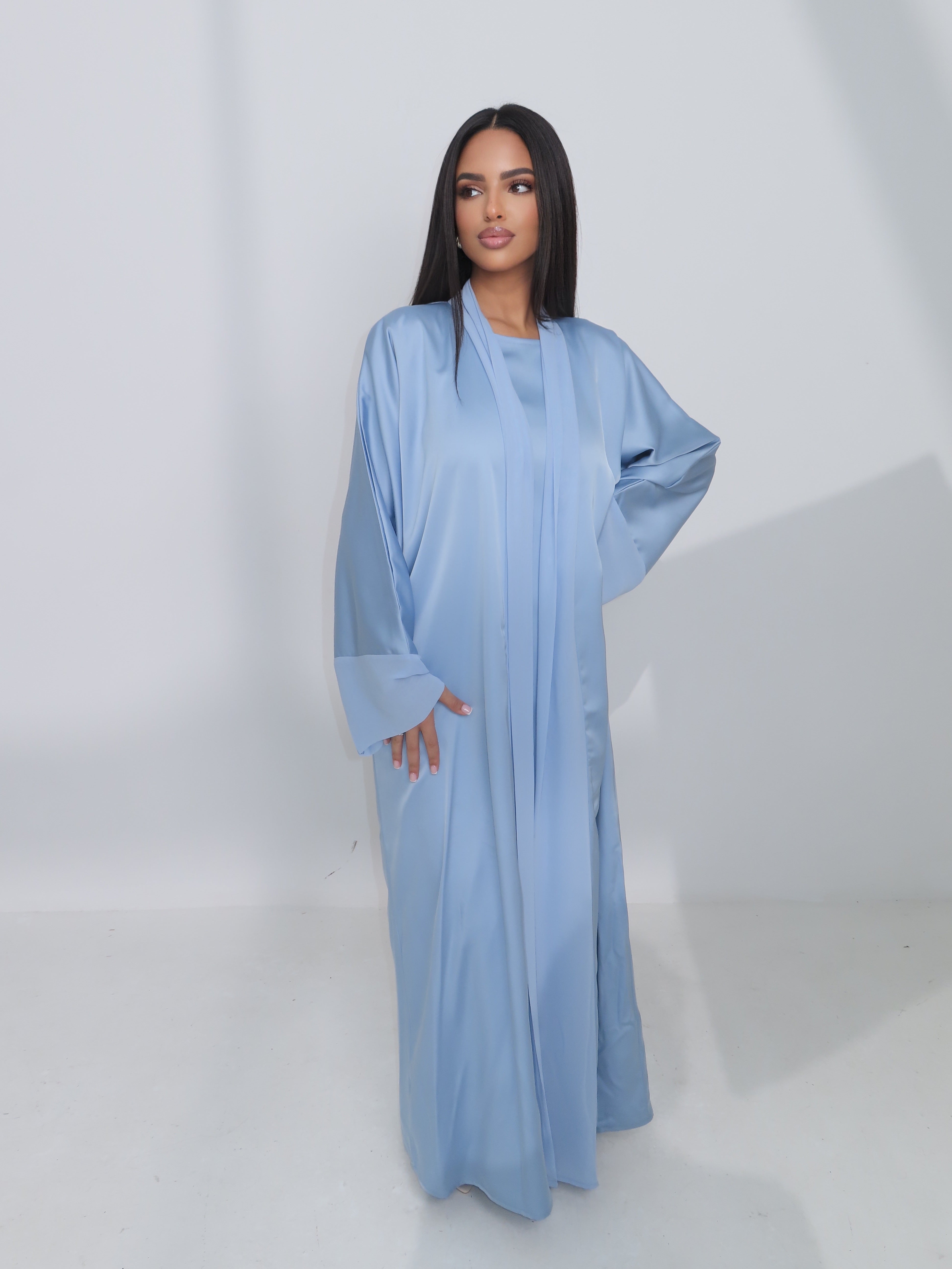 Baby Blue Abaya