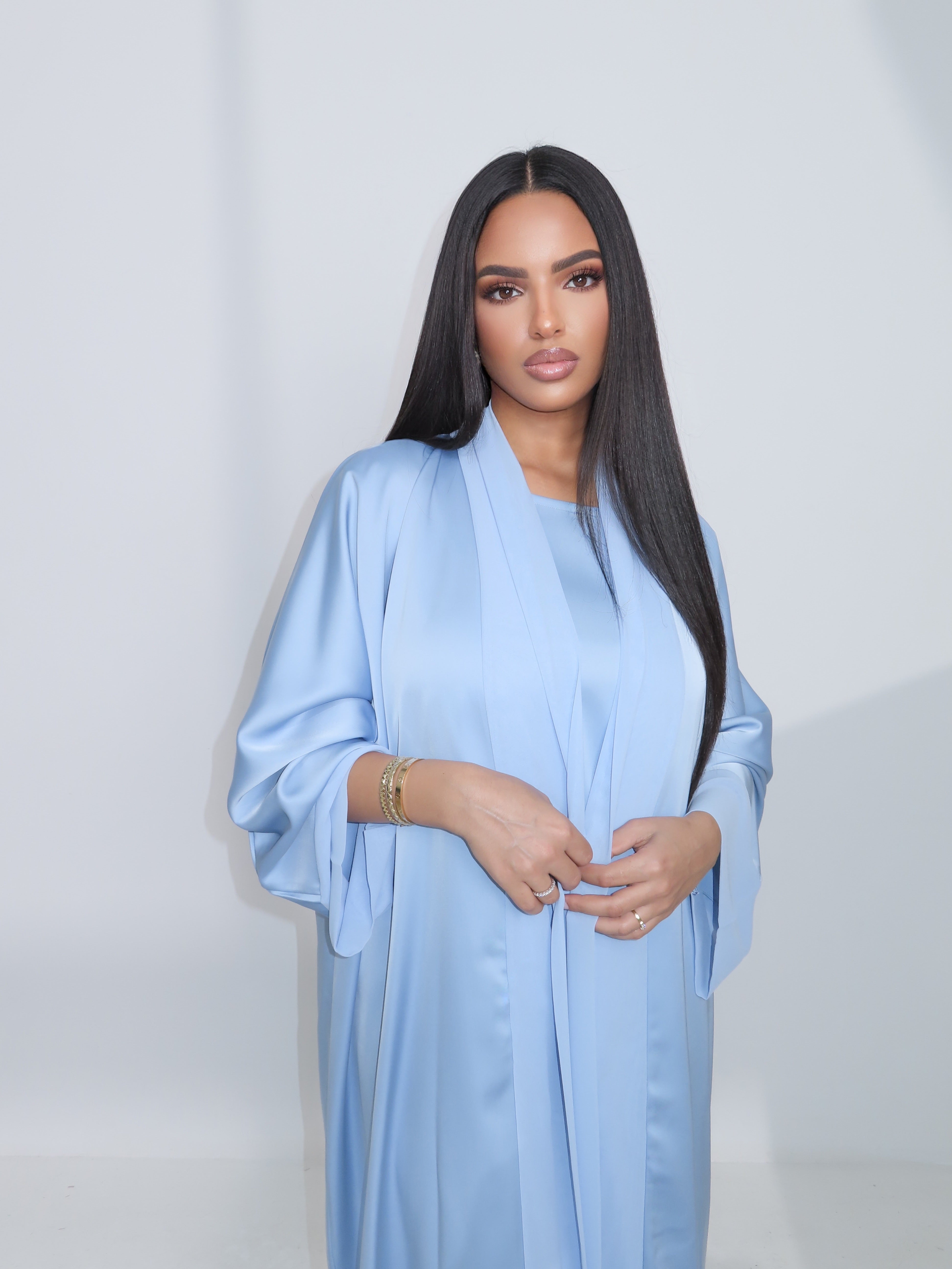 Baby Blue Abaya