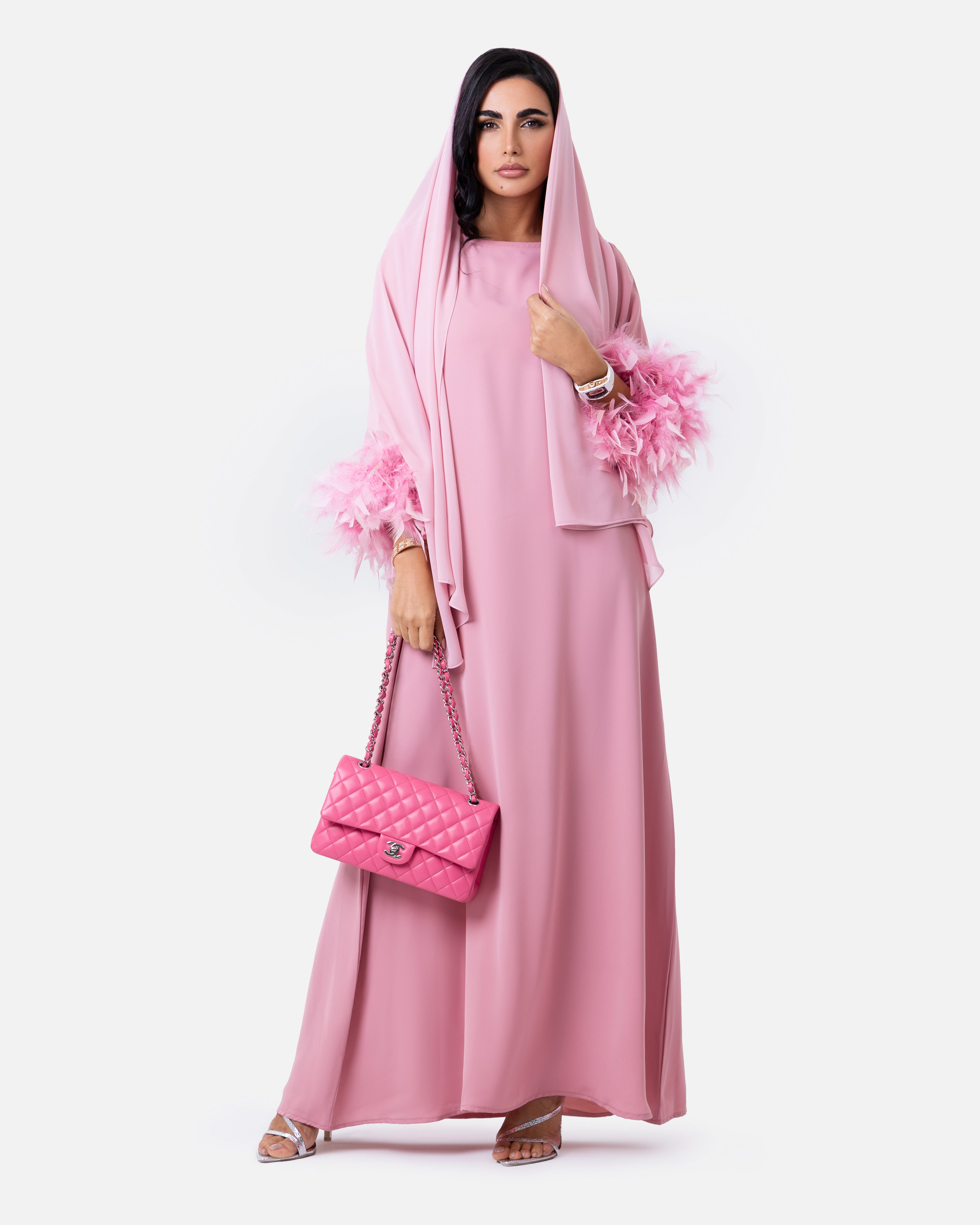 The Dress Pink by Maison Qamar Dubai