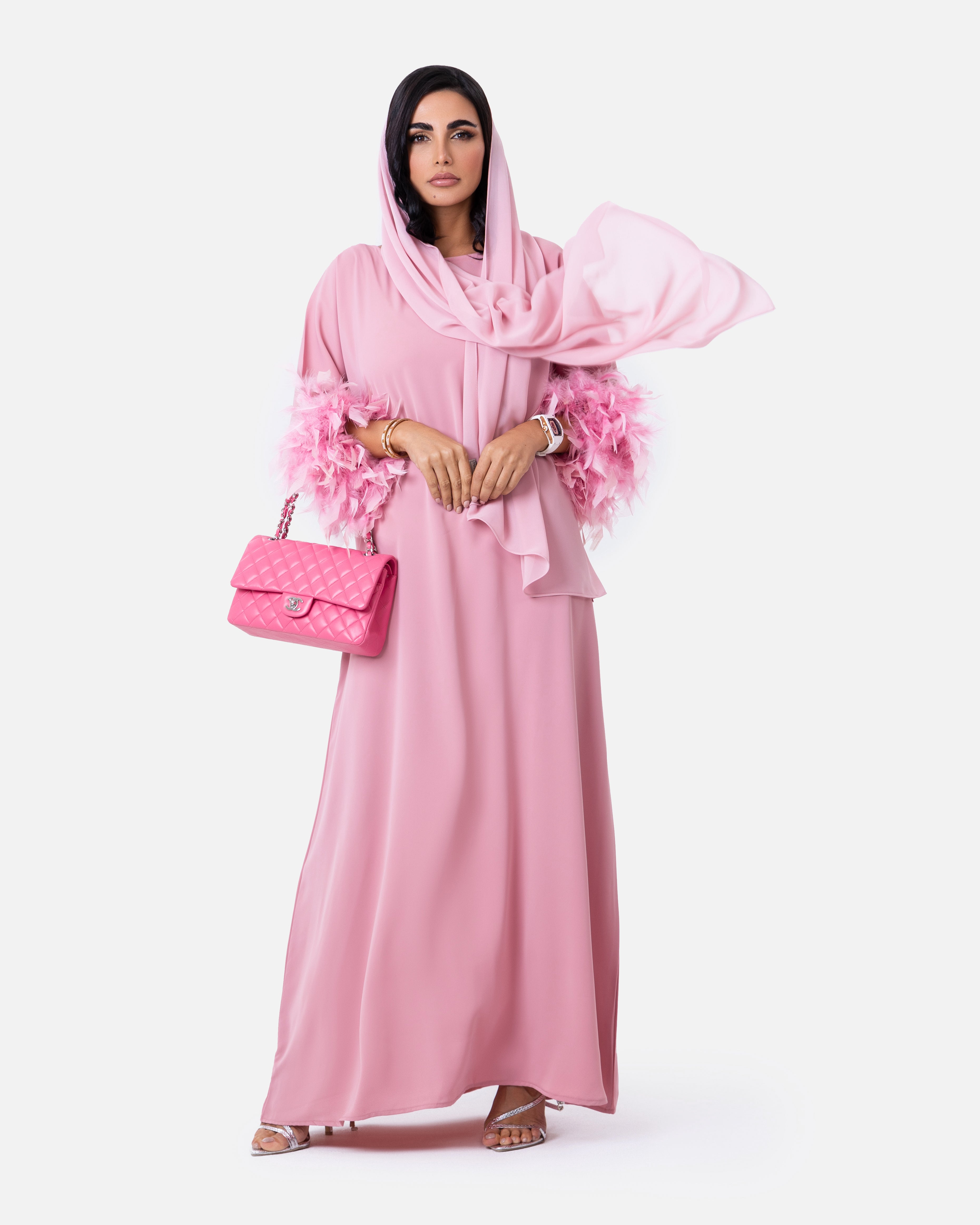 The Dress Pink by Maison Qamar Dubai