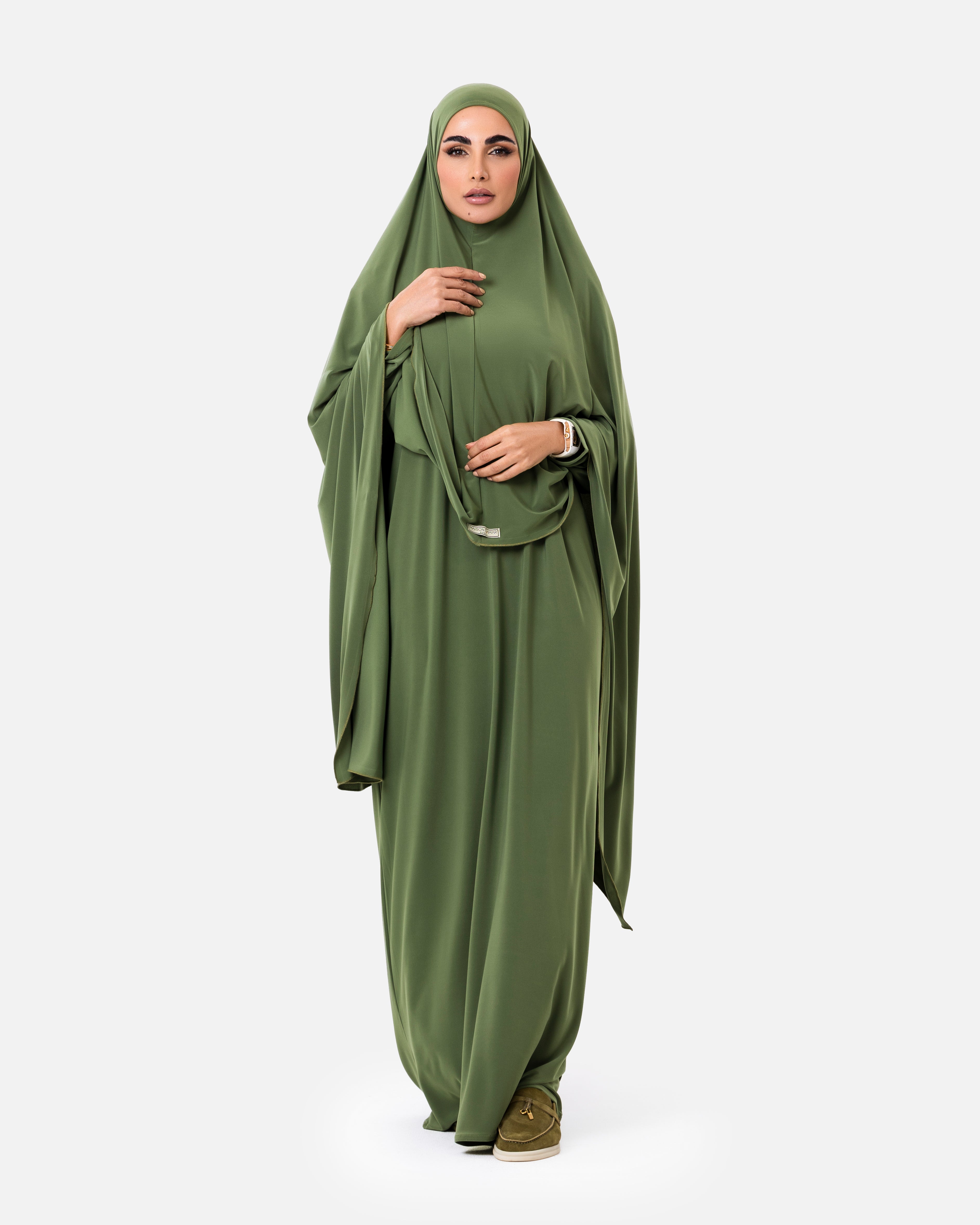 Khimaar Set Green by Maison Qamari