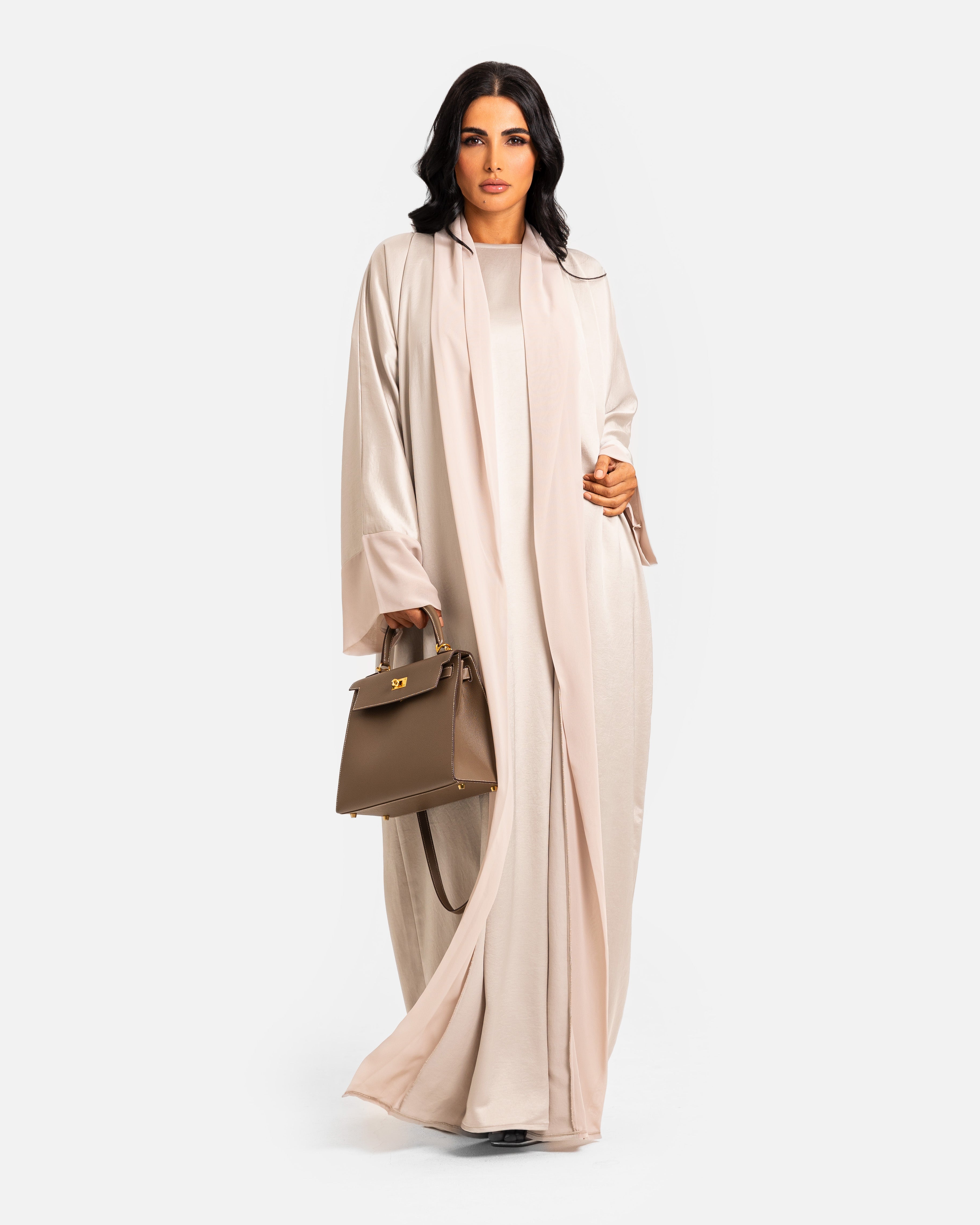 White Pearl Abaya by Maison Qamar Dubai