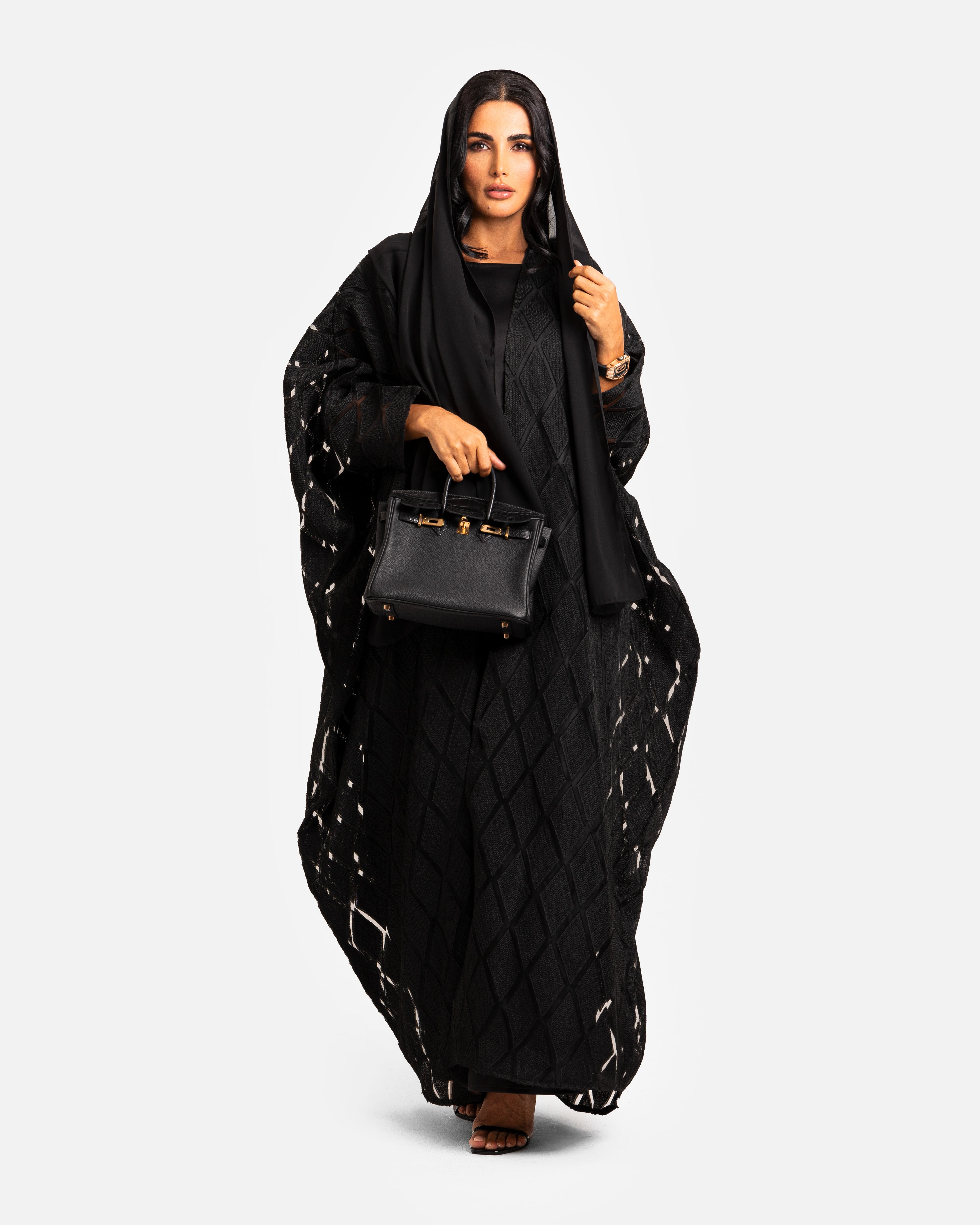 Organza Abaya Diamond by Maison Qamar Dubai