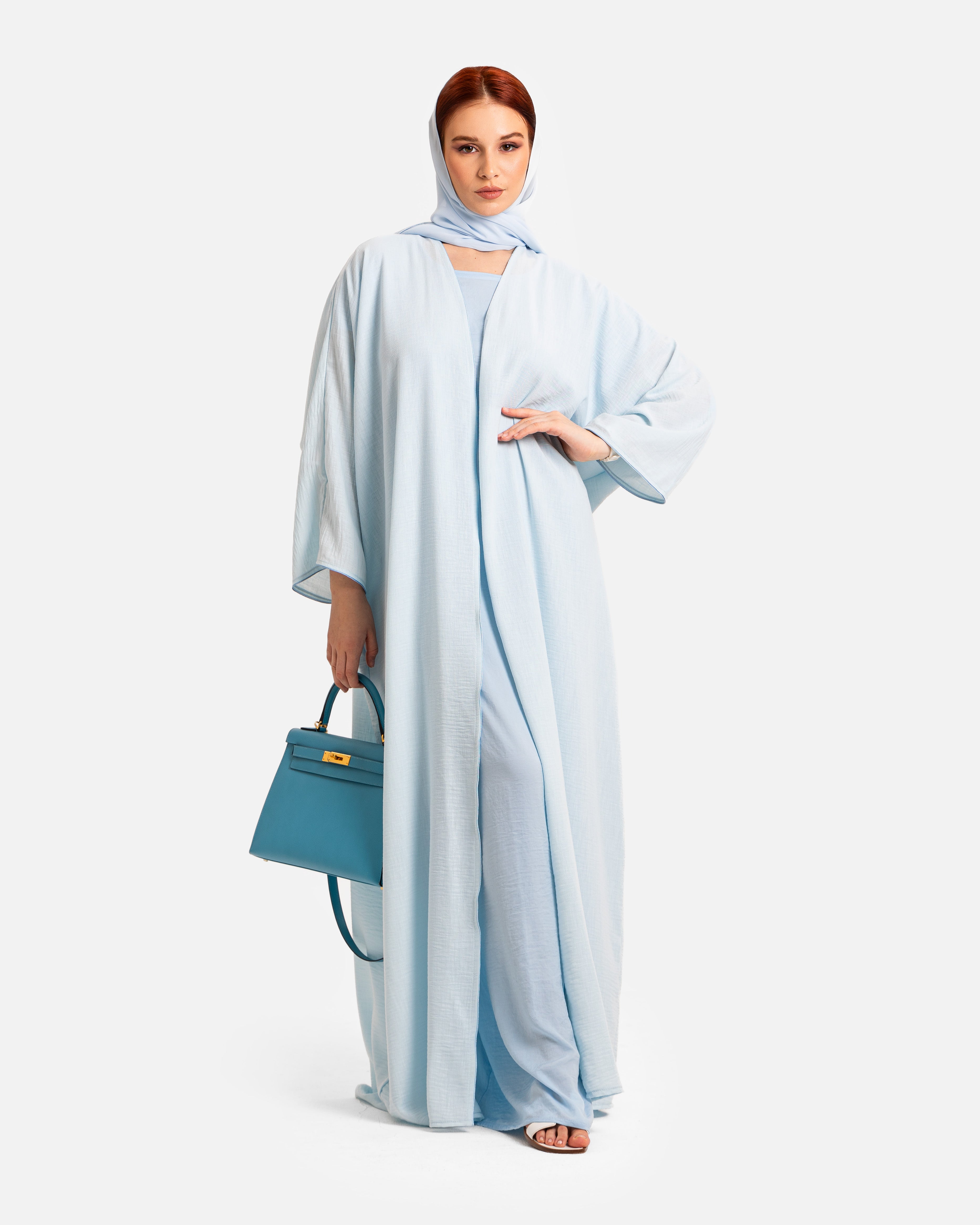 Baby Blue Abaya by Maison Qamar