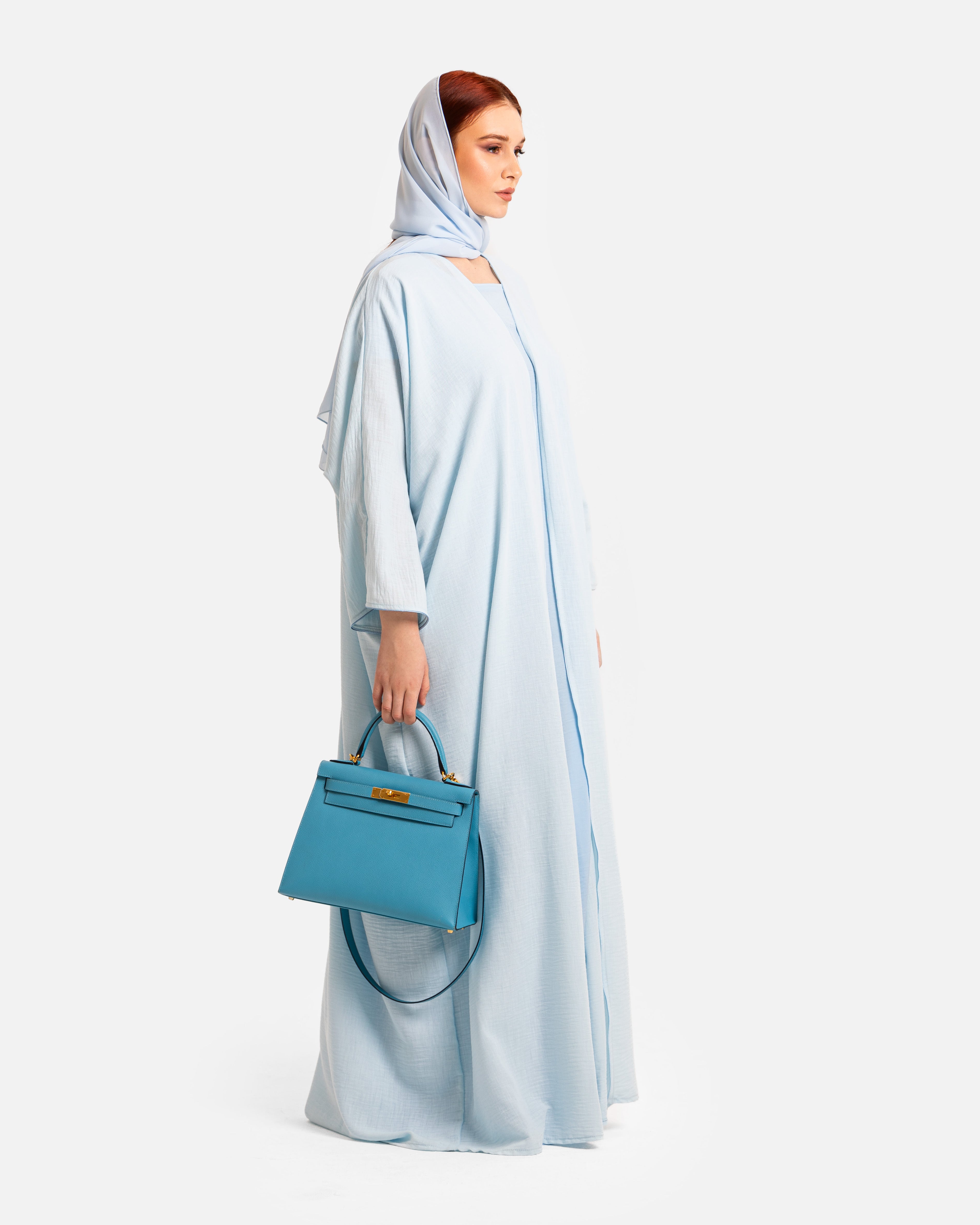 Baby Blue Abaya by Maison Qamar