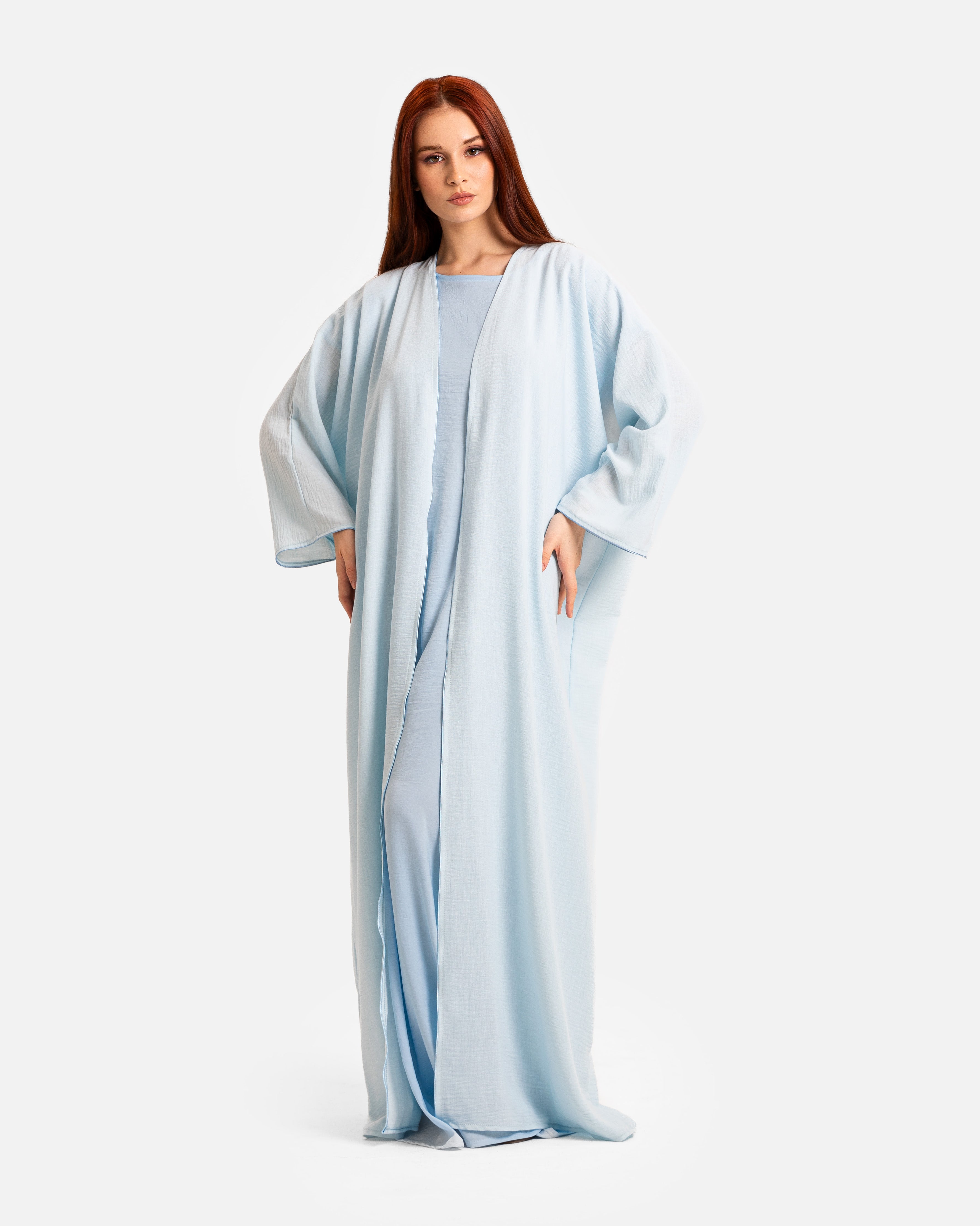 Baby Blue Abaya by Maison Qamar