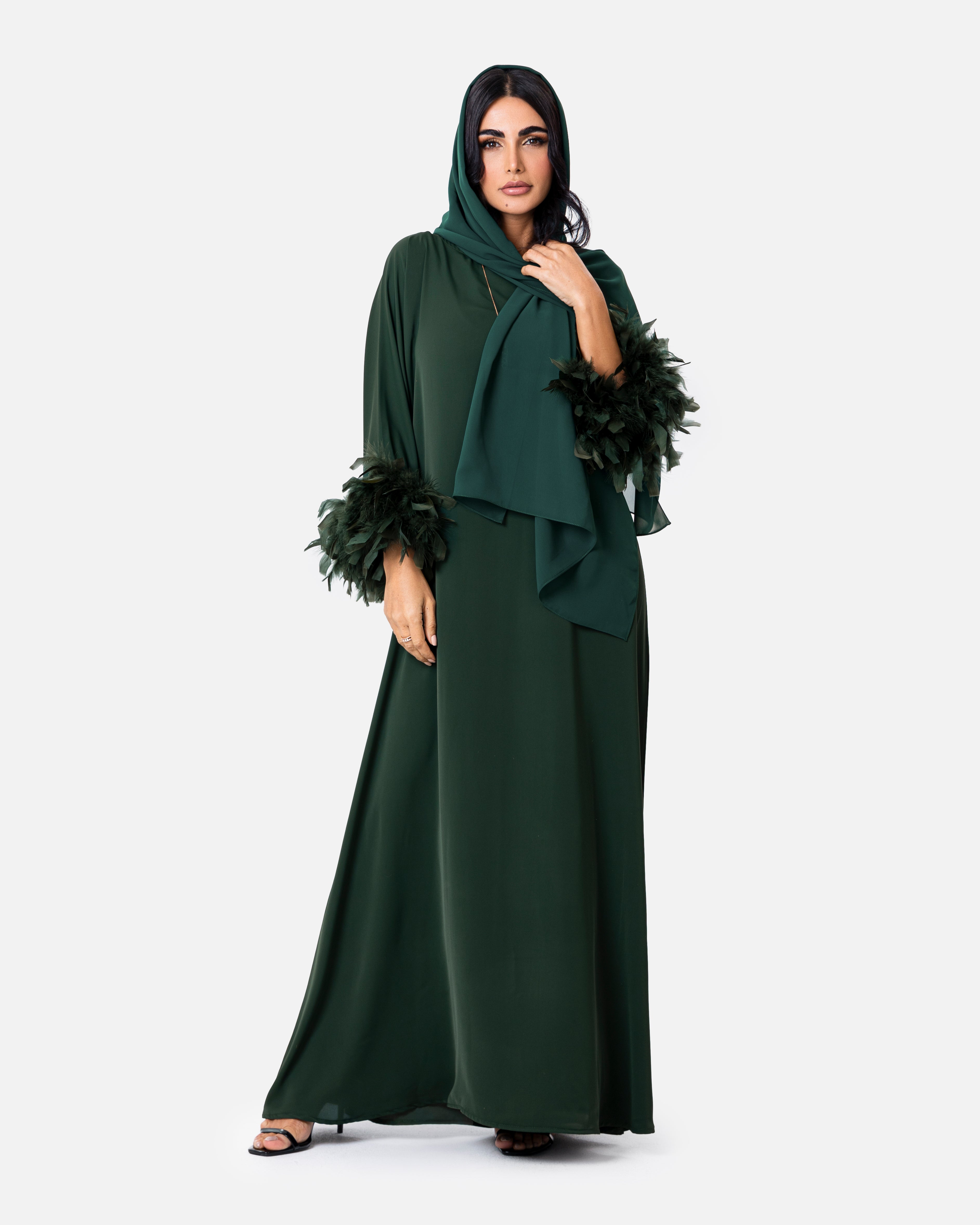 The Dress Green by Maison Qamar Dubai