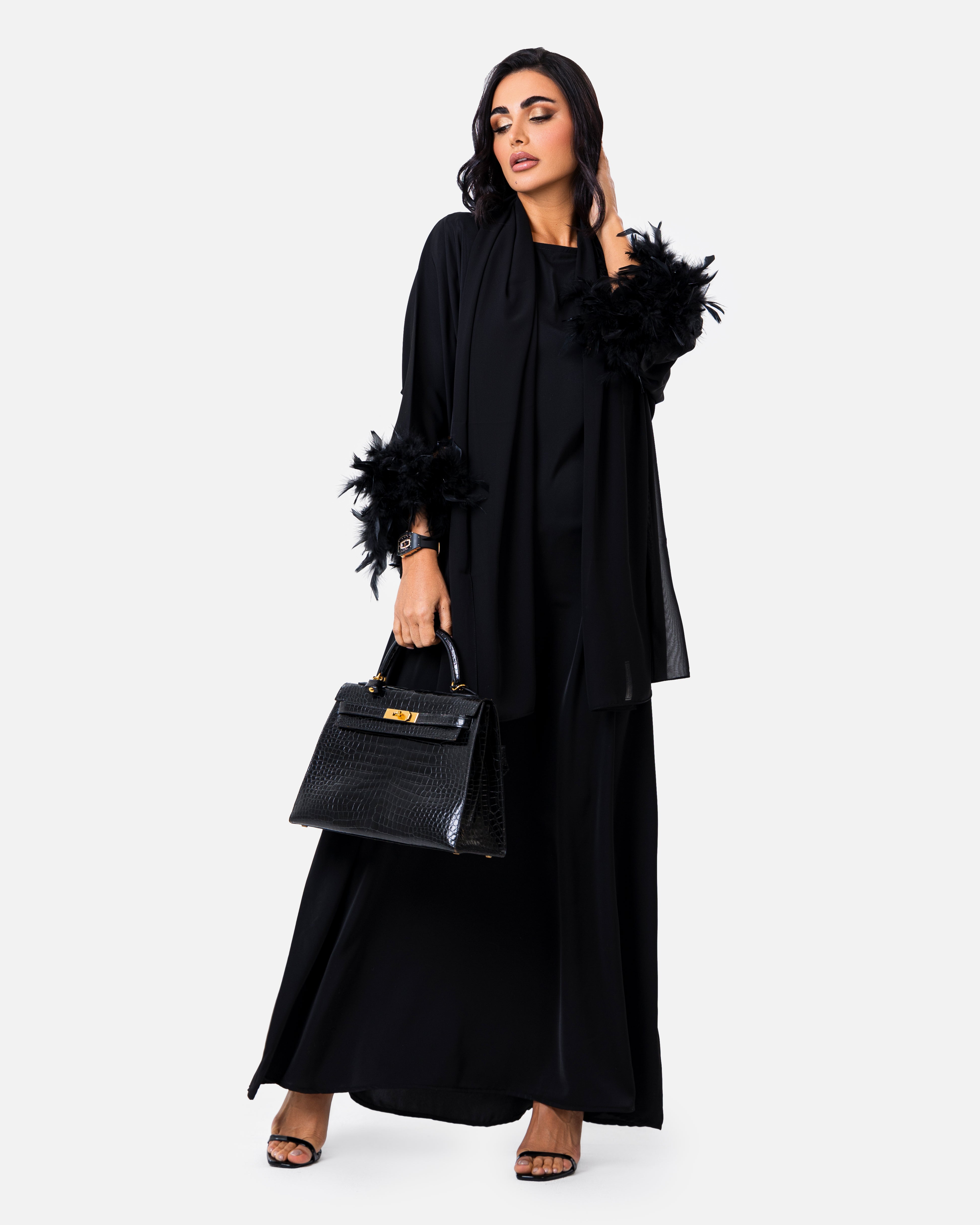 The Dress Black by Maison Qamar Dubai