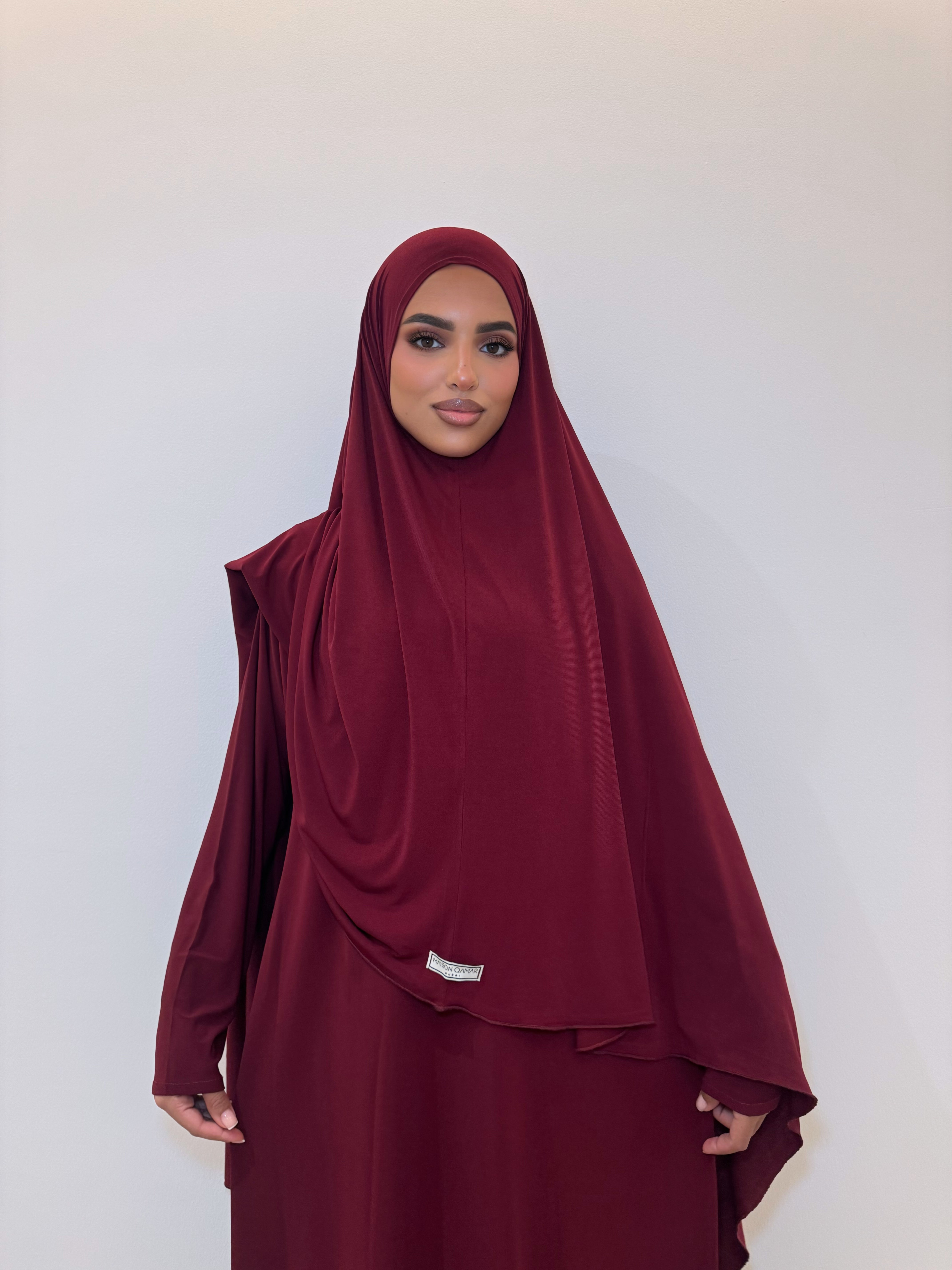 Khimaar set maroon