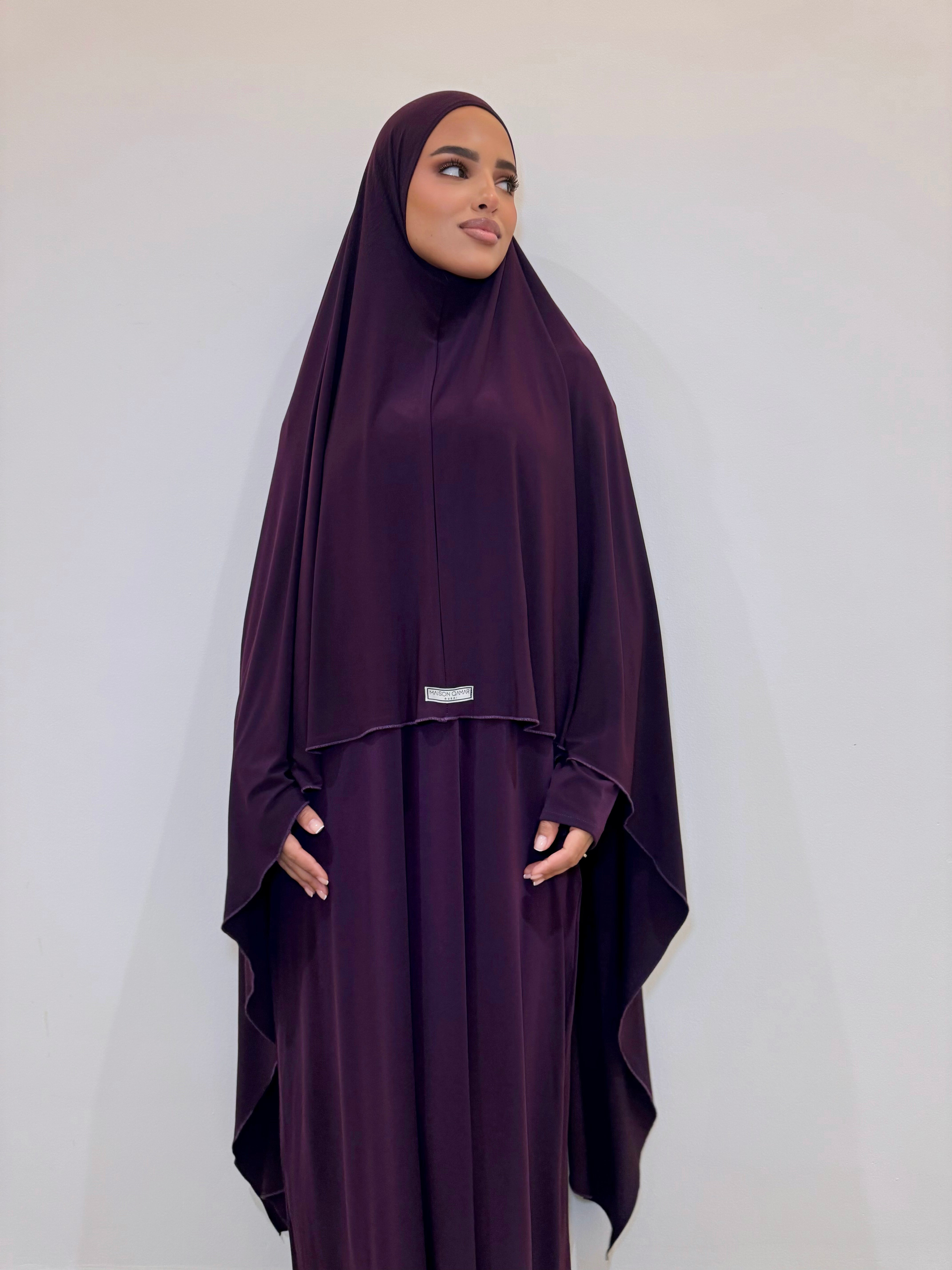 Deep Purple Khimaar Set