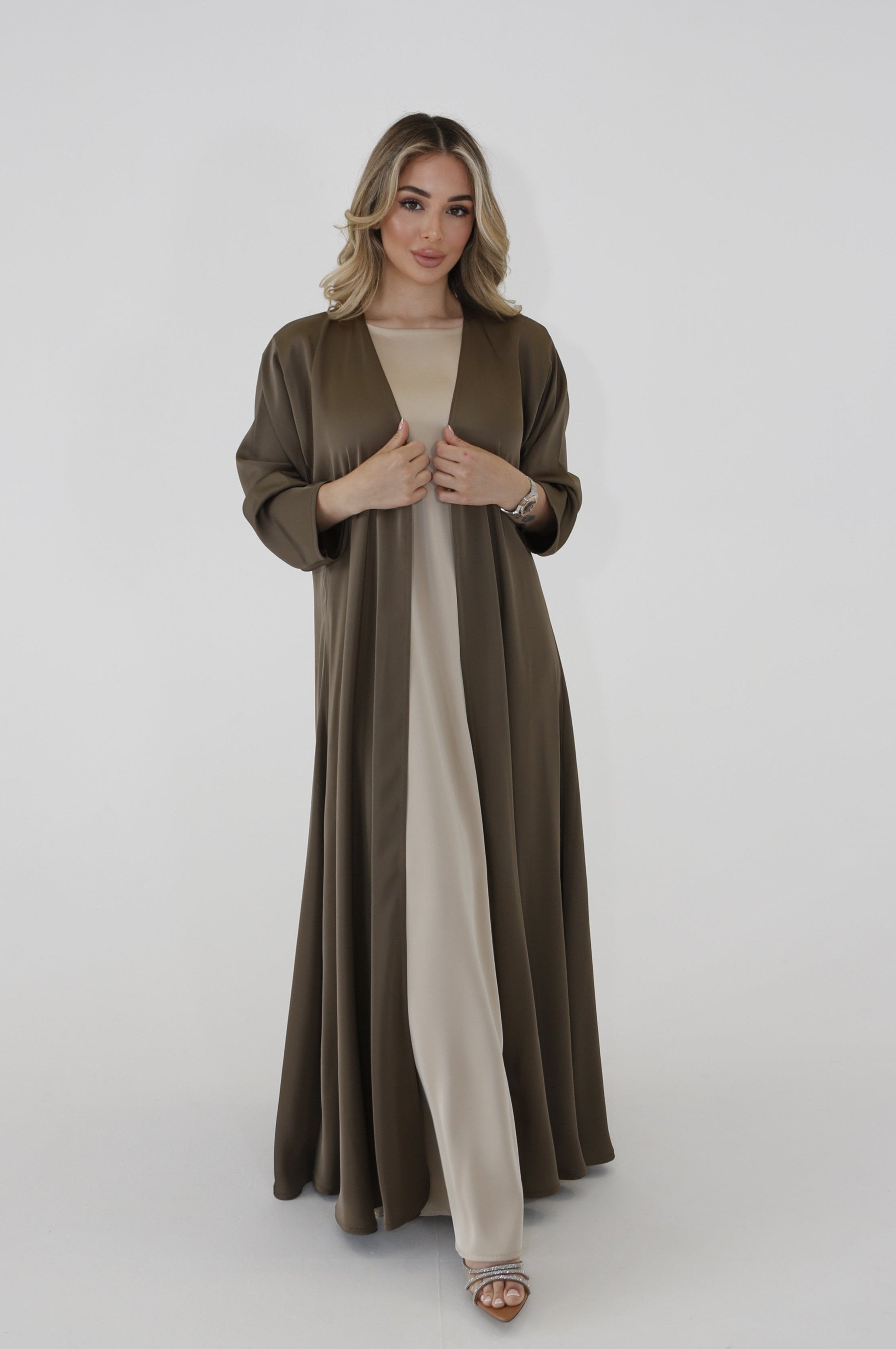 Cinderella Abaya Set Taupe