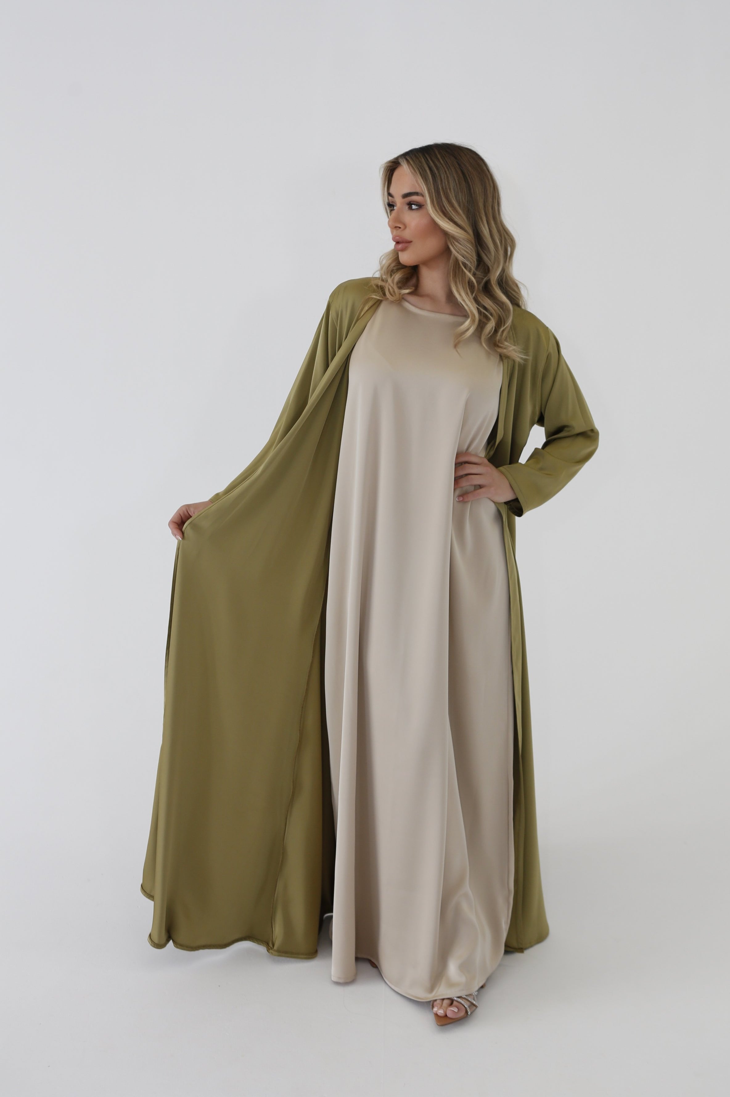 Cinderella Abaya Set Green