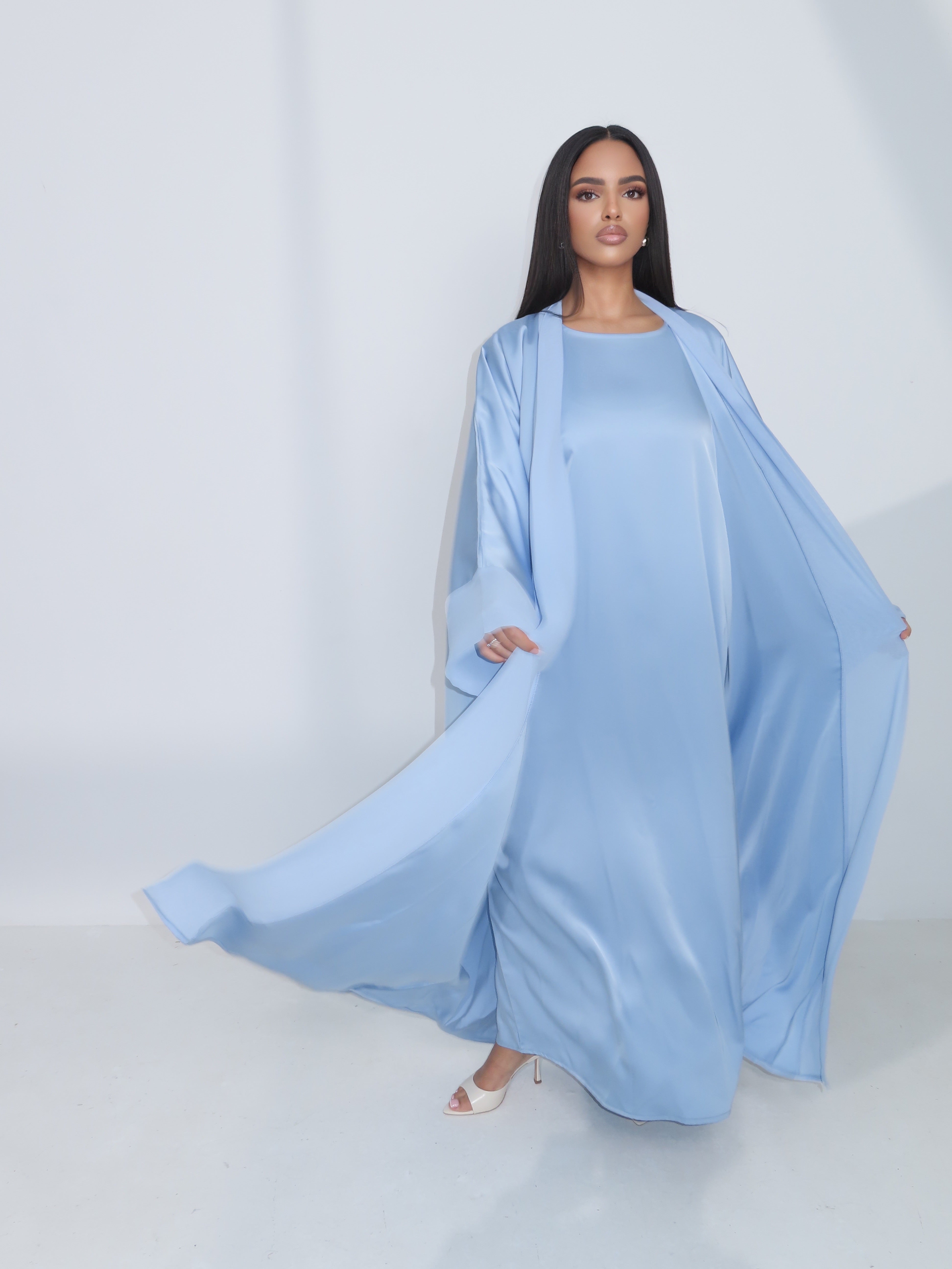 Baby Blue Abaya