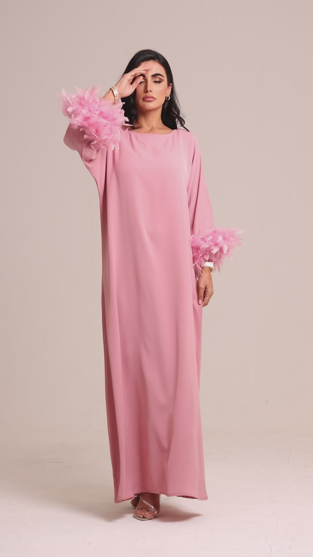 The Dress Pink by Maison Qamar Dubai