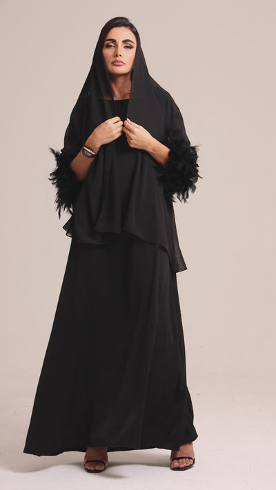 The Dress Black by Maison Qamar Dubai