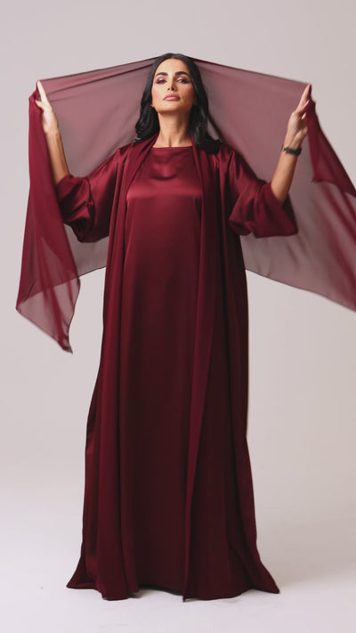 Ruby Abaya by Maison Qamar Dubai